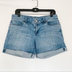 Loft cuffed jean shorts